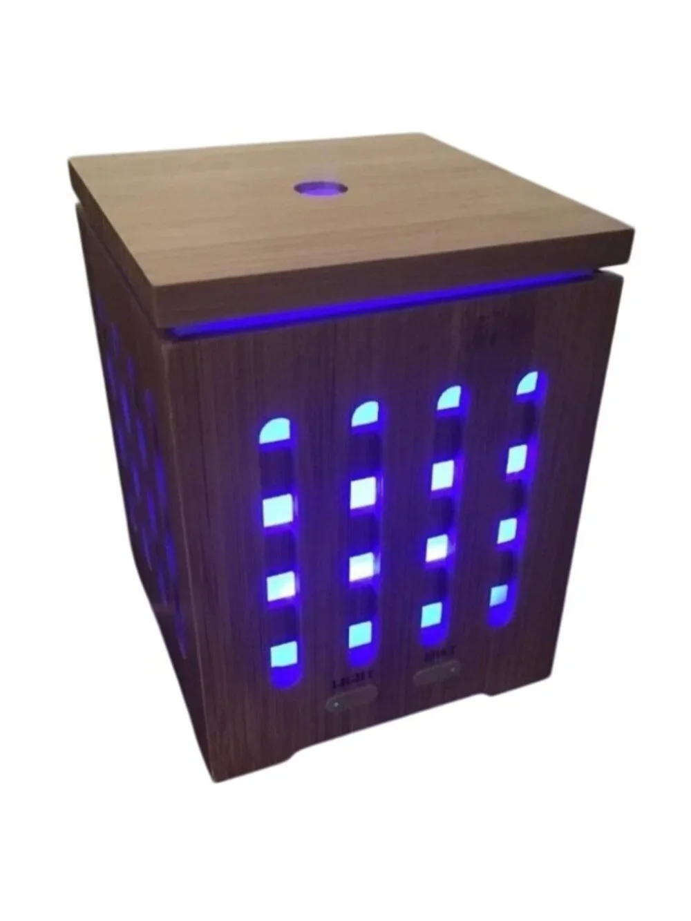 Bamboo Aromatherapy Essential Oil Diffuser Ultrasonic Cool Mist Color LED